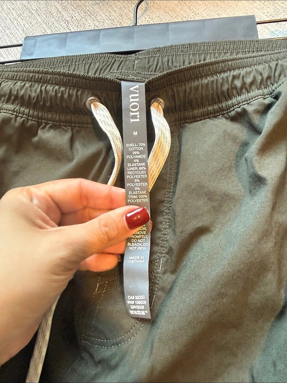 Vuori Kore Everyday Lined Short 7.5" Dark Green - Medium - Picture 4 of 4